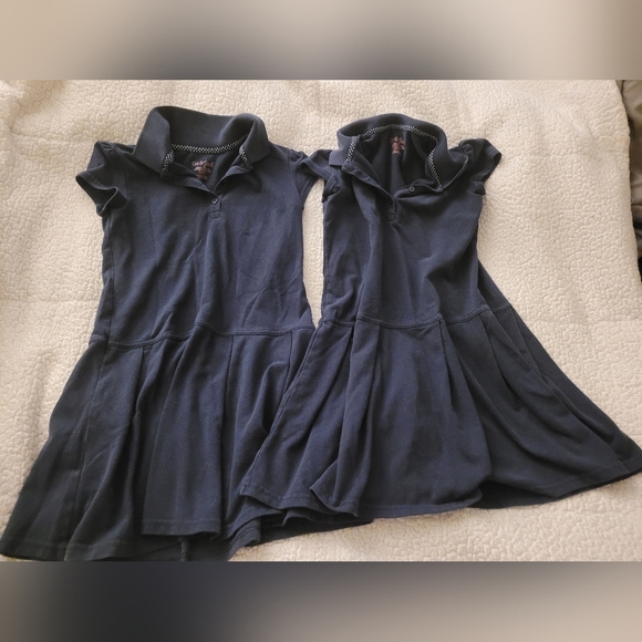 📚UNIFORM SALE📚 Navy Blue Collared Dresses Size Small - Picture 1 of 3